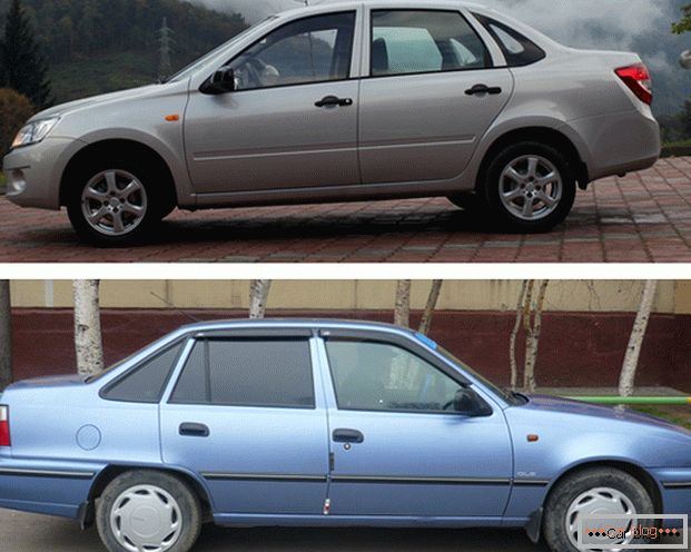LADA Granta i Daewoo Nexia - tanie samochody popularne na rynku rosyjskim
