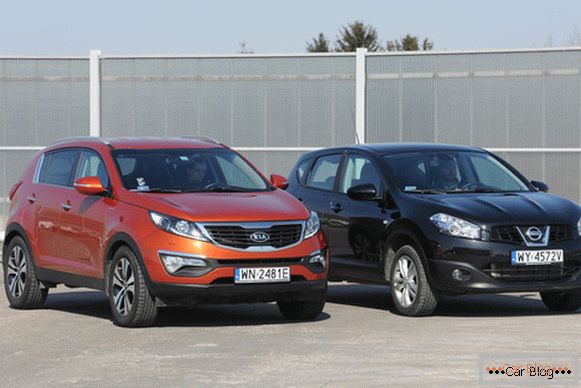 Porównanie dwóch konkurentów na rynku sprzedaży: Kia Sportage i Nissan Qashqai