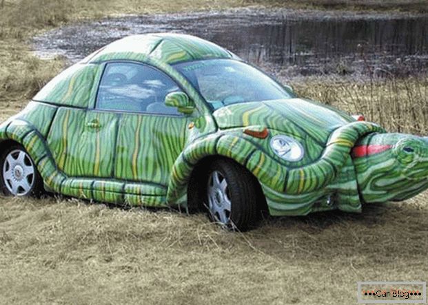 Samochód w kształcie żółwia
